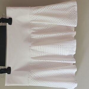 Athleta White Perforated Mini Skort Size Medium Skirt